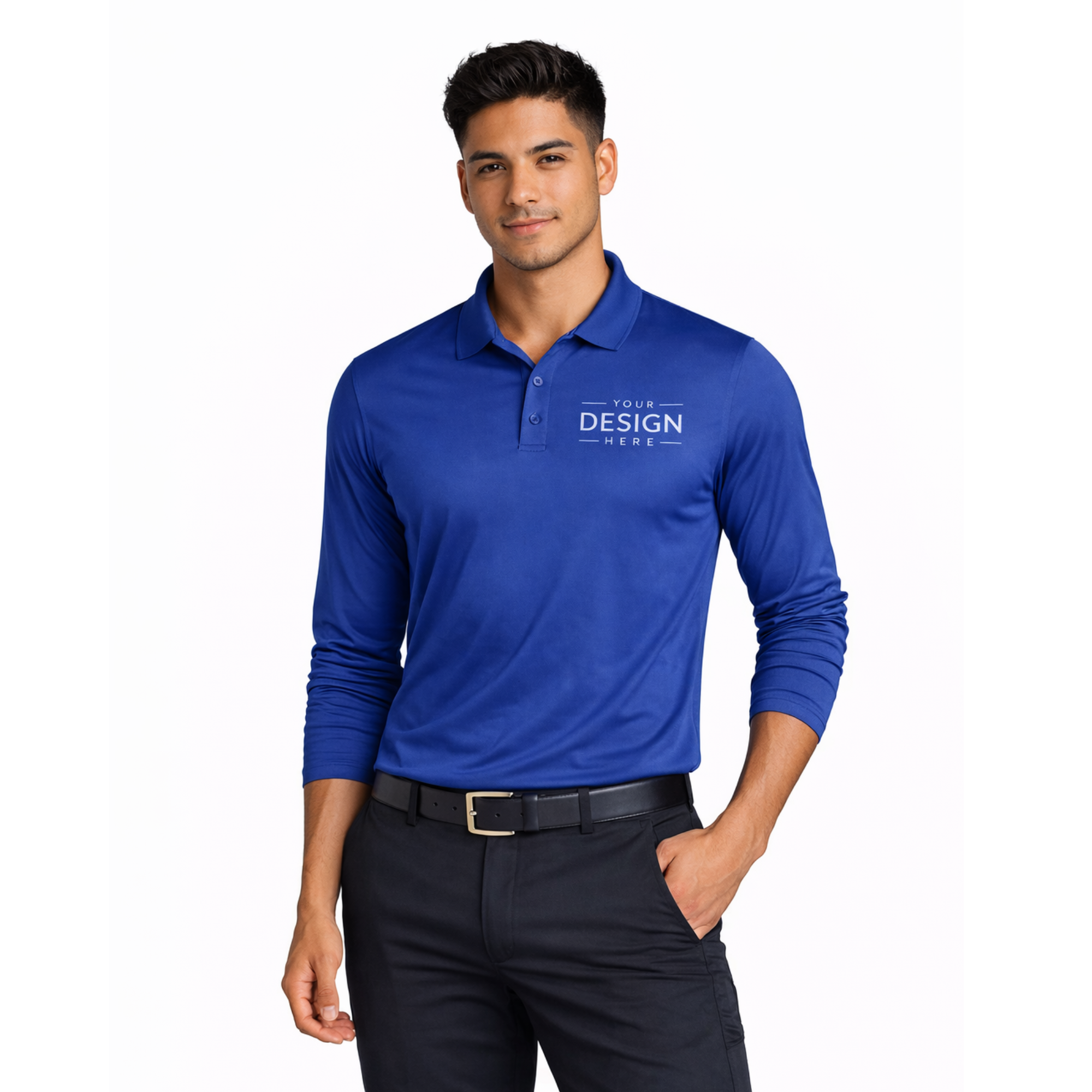 Port Authority Dry Zone UV Micro Mesh Long Sleeve Polo